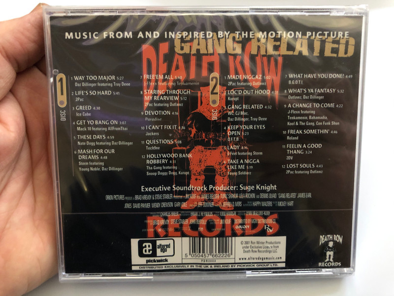Wild Wild West - Gang Related - The Soundtrack / From Death Records / Digitally Remastered / Death Row Records 2x Audio CD 2001 / PDR2003