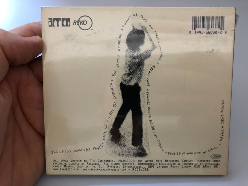 The Carlsonics ‎– Emergency Door / Rykodisc ‎Audio CD 2003 / RCD16038