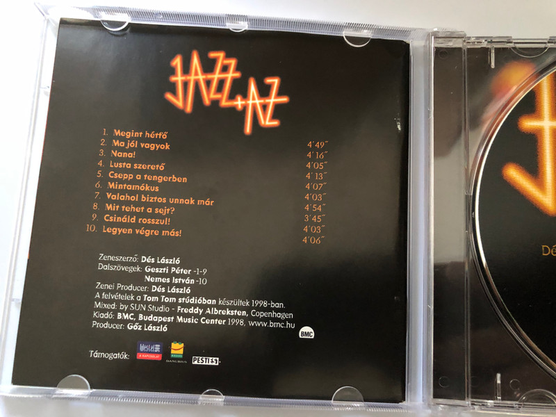 Dés + Geszti: Jazz+Az ‎– Kalózok / Budapest Music Center Records ‎Audio CD 1998 / BMC CD 016