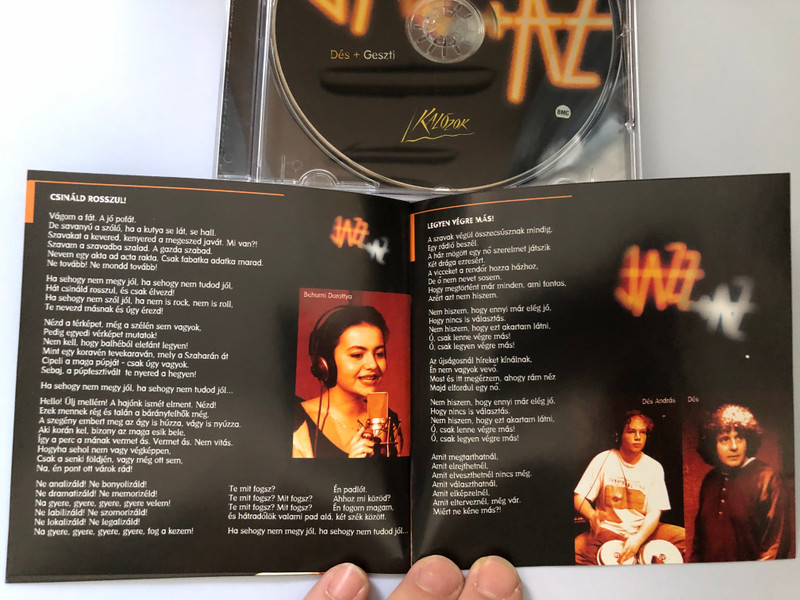 Dés + Geszti: Jazz+Az ‎– Kalózok / Budapest Music Center Records ‎Audio CD 1998 / BMC CD 016