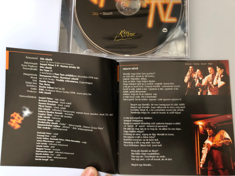 Dés + Geszti: Jazz+Az ‎– Kalózok / Budapest Music Center Records ‎Audio CD 1998 / BMC CD 016