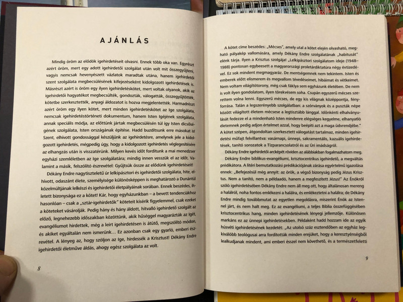 Mécses - Prédikációk by Dr. Dékány Endre / Dunántúli Református Egyházkerület 2020 / Hardcover / Hungarian sermons by Endre Dékány - Preaching (9786155523748)