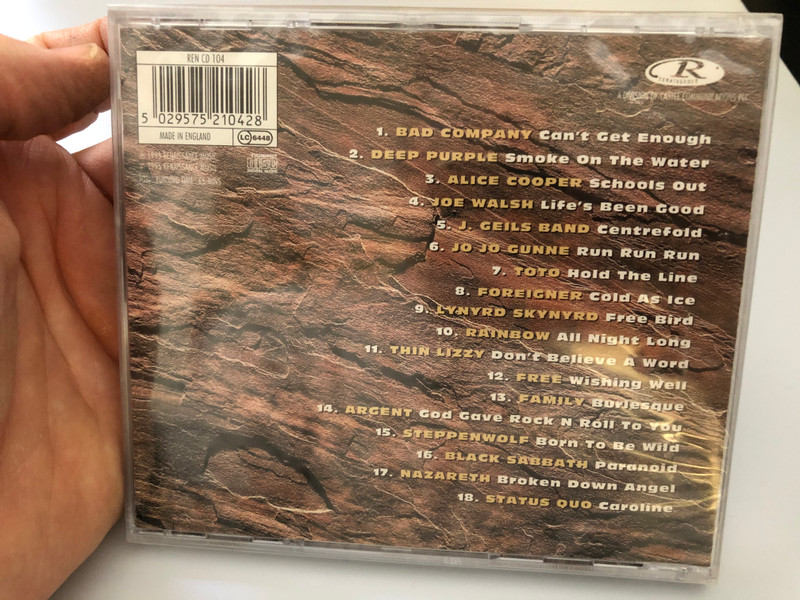 18 Rock Classics - Rock Of Ages / Renaissance Music Audio CD 1995 / REN CD 104