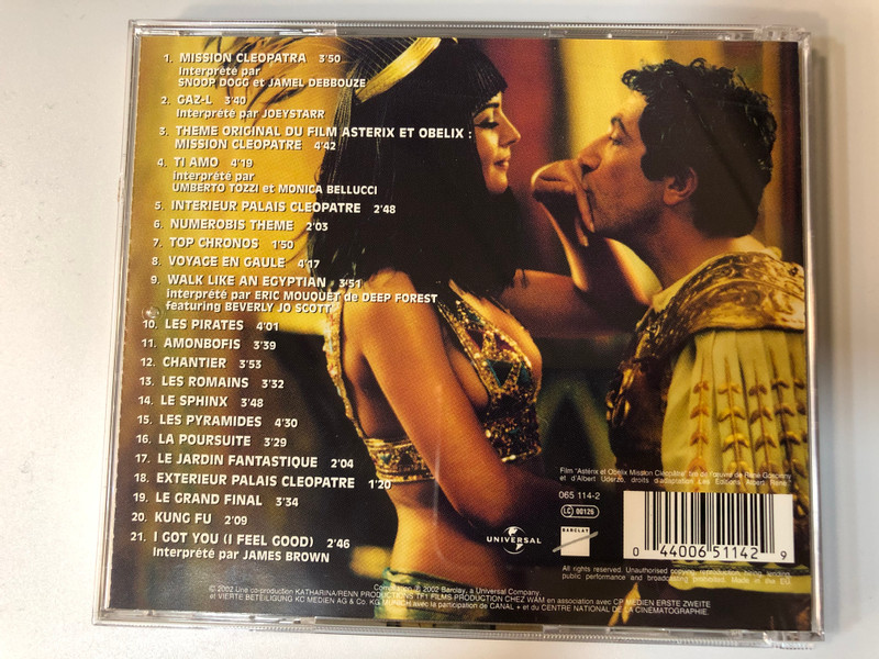 Bande Originale Du Film - Astérix & Obélix: Mission Cléopâtre / Une Comedie De Alain Chabat, Musique Composee Par Philippe Chany / Barclay ‎Audio CD 2002 / 065 114-2