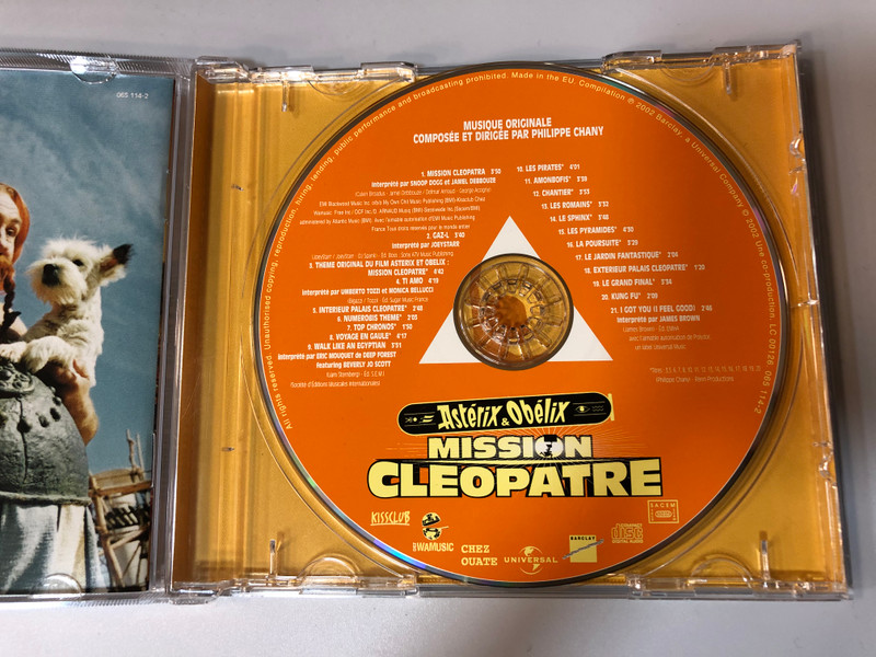 Bande Originale Du Film - Astérix & Obélix: Mission Cléopâtre / Une Comedie De Alain Chabat, Musique Composee Par Philippe Chany / Barclay ‎Audio CD 2002 / 065 114-2