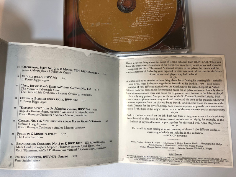 The Bach Collection / Sony Classical Audio CD 2006 / 82876852412