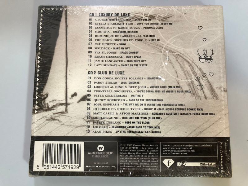 Mountain De Luxe - Selected And Mixed By Lorenzo Al Dino ‎/ Presented by Wienerin, Typisch, Ich. / Warner Music Group Central Europe ‎2x Audio CD 2007 / 5051442571929