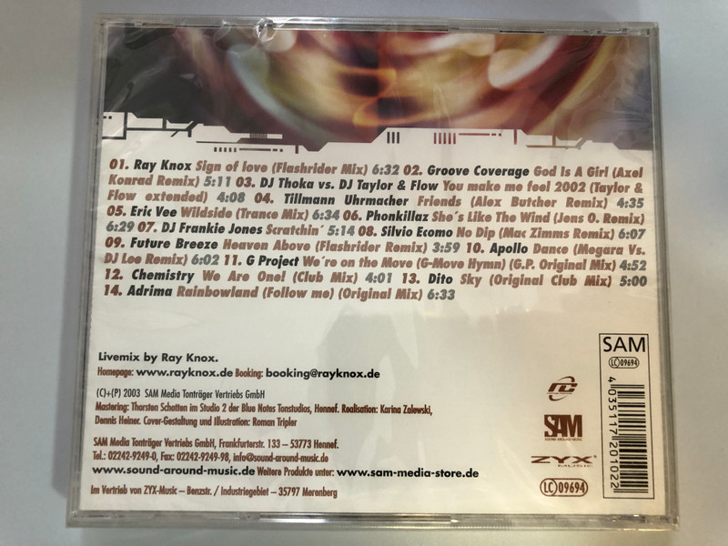 Club Energy Volume 3 - Mixed By Ray Knox ‎/ Sam Media ‎Audio CD 2003 / SAM 2010-2