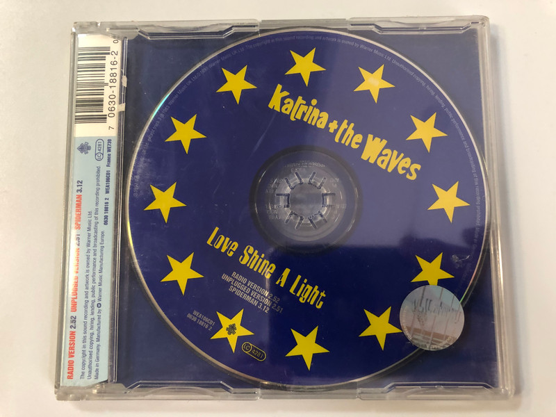 Katrina + The Waves ‎– Love Shine A Light / Britains Official Entry To The 1997 Eurovision Song Contest / Eternal ‎Audio CD / 0630 18816 2