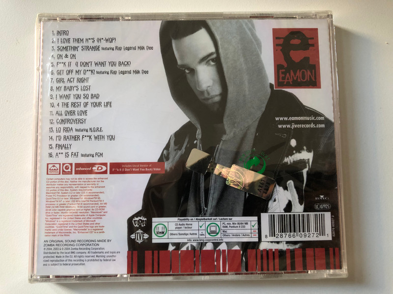 Eamon – I Don't Want You Back / Jive Audio CD 2004 / 82876 60927 2