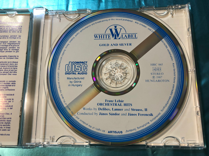 Gold & Silver / Franz Lehár - Delibes - Lanner - Johann Strauss II / Conducted by János Sándor, János Ferencsik / Hungaroton Classic Audio CD 1987 / HRC 065 (HRC065)