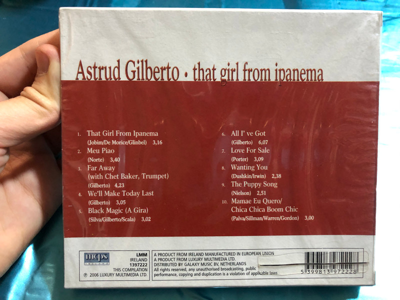 Astrud Gilberto ‎– That Girl From Ipanema / That Girl From Ipanema, Meu Piao, Love For Sale, Mamae Eu Quero / Luxury Multimedia Audio CD 2006 / 1397222