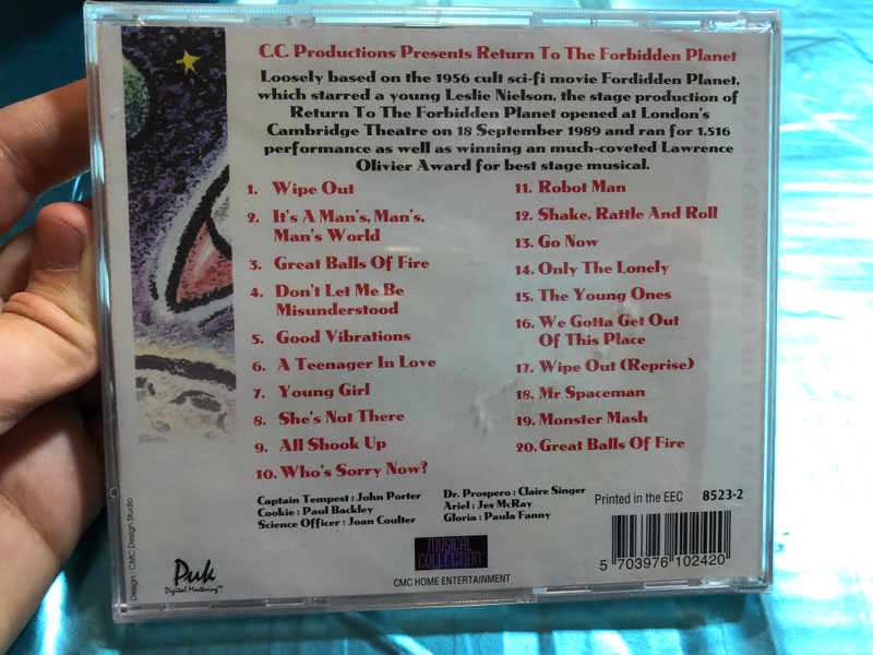 Return To The Forbidden Planet / Includes It's A Man's, Man's World, Great Balls Of Fire, Don't Let Me Be Misunderstood, Good Vibrations, Shake,Rattle And Roll, Mr. Spaceman / CMC Home Entertainment ‎Audio CD / 8523-2