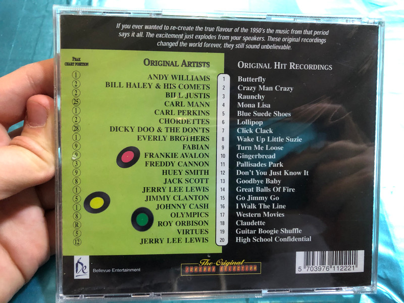 The Greatest 50's Party Ever / Roy Orbison, Jerry Lee Lewis, Everly Brothers, Frankie Avalon / Bellevue Entertainment ‎Audio CD / 4016-2