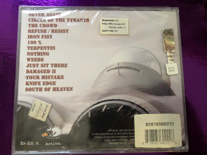 Pro-Pain – Run For Cover / Spitfire Records Audio CD 2003 / SPITCD239