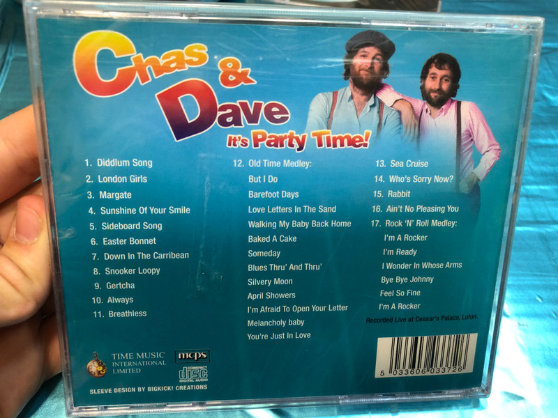 Chas & Dave - It's Party Time! / Featuring: Always, Gertcha, London Girls, I'm A Rocker, Sideboard Song / Time Music Audio CD / TMI337