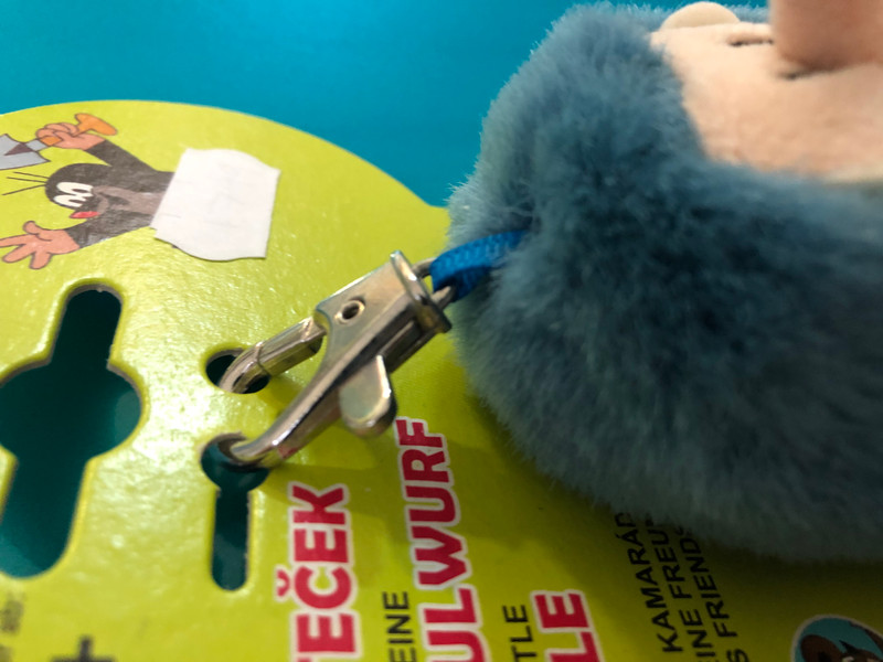 Krtek - Little Mole - Hedgehog snap hook 8 cm / Ježek karabinka Krtek 8cm / Igel 8cm Schlüsselanhänger / 35915Y / Ages 1+ (8590121359153)