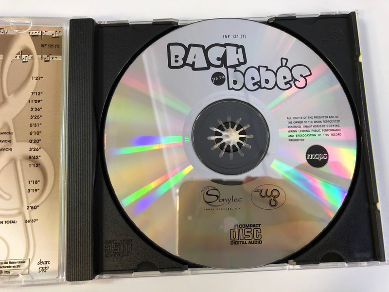 Bach bebes - Estimula, Relaja, Armoniza, Descansa / Musica Ninos 2x Audio CD 2008 / INF121