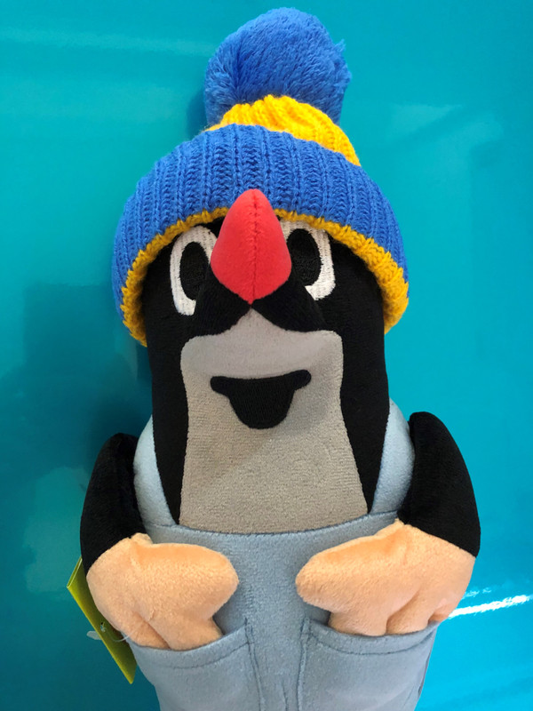 Krtek - Little Mole 28 cm with trousers and blue cap / Krtek 28 cm Kalhotky, modrý kulich / Maulwurf 28 cm Hose und blaue Mütze / 45916M / Ages 0+ (8590121501415)