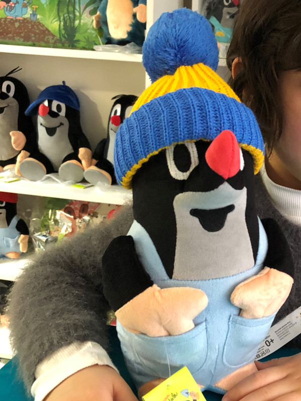 Krtek - Little Mole 28 cm with trousers and blue cap / Krtek 28 cm Kalhotky, modrý kulich / Maulwurf 28 cm Hose und blaue Mütze / 45916M / Ages 0+ (8590121501415)