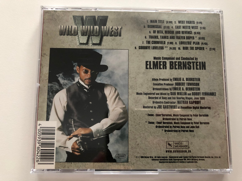 Wild Wild West (Original Motion Picture Score) / Music Composed And Conducted by Elmer Bernstein / Varèse Sarabande Audio CD 1999 / VSD-6042