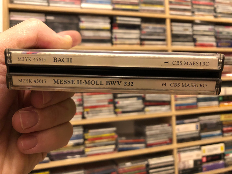 Bach - Messe h-moll, BWV 232 / Mass In B-Minor, Messe En Si Mineur / Bach-Collegium Stuttgart, Gachinger Kantorei Stuttgart / Helmuth Rilling / CBS Masterworks 2x Audio CD 1989 / M2YK 45615