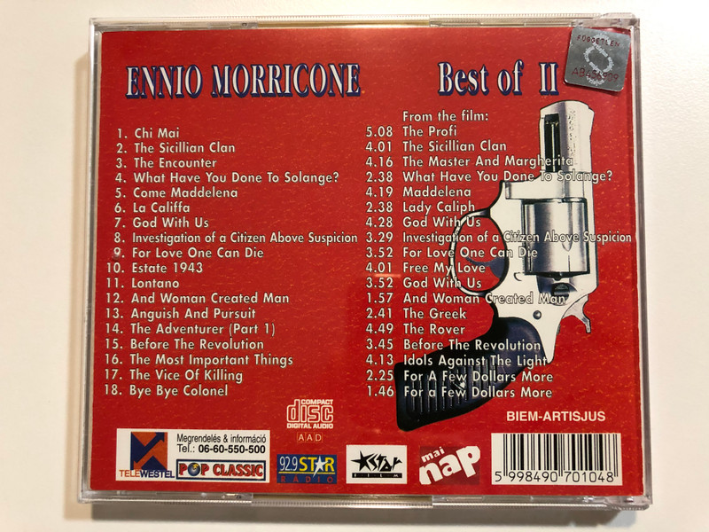 Best Of II - Ennio Morricone / Pop Classic / Euroton Audio CD / EUCD-0104
