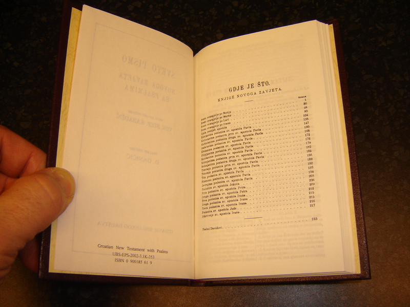 Croatian New Testament and Psalms (Croatian Edition)