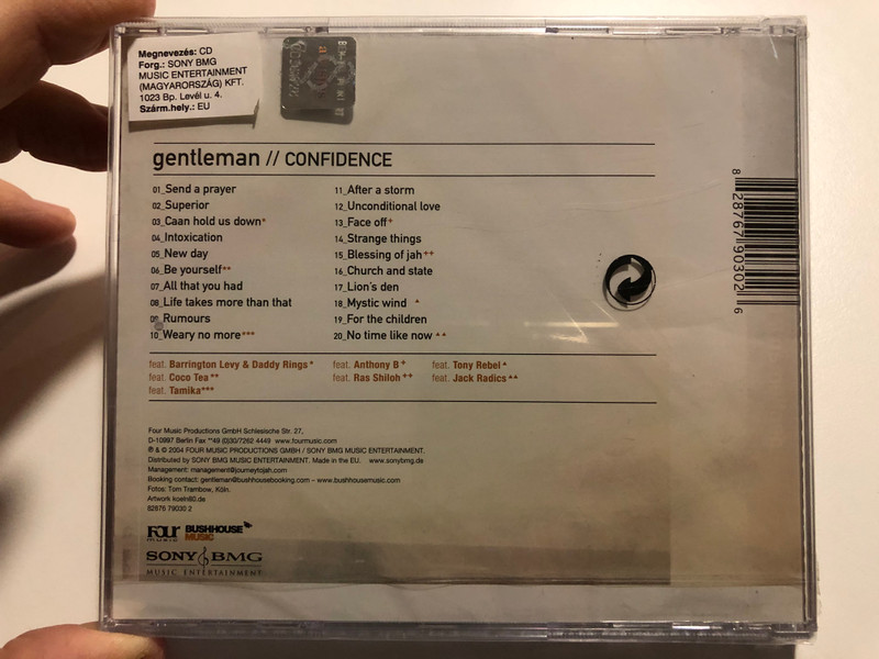 Gentleman – Confidence / Four Music Audio CD 2004 / 82876 79030 2