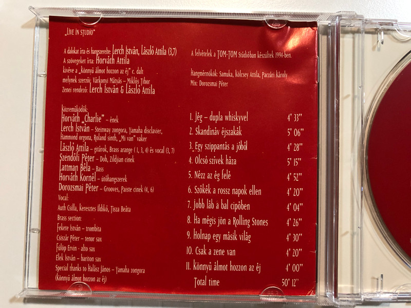 Charlie / Rózsa Records Audio CD / RRCD 024 / Horváth Charlie - Jég dupla whiskyvel