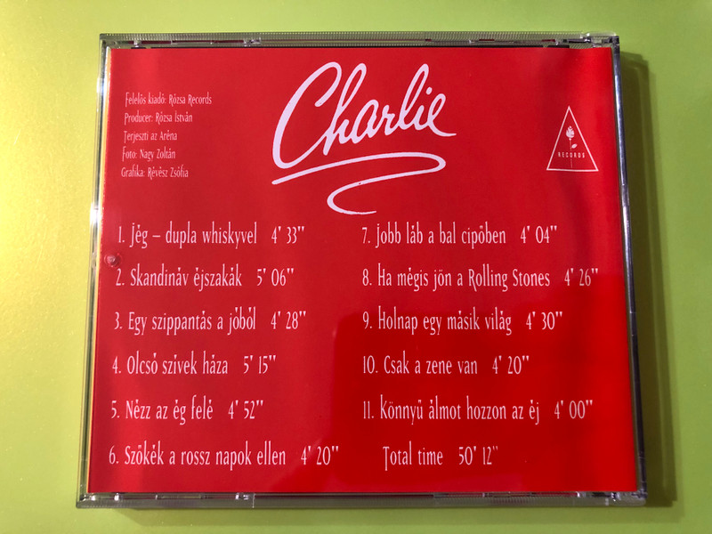 Charlie / Rózsa Records Audio CD / RRCD 024 / Horváth Charlie - Jég dupla whiskyvel