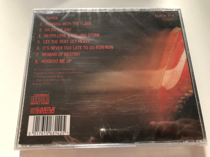 Roger Chapman – Zipper / Castle Communications Audio CD 1993 / CLACD 314