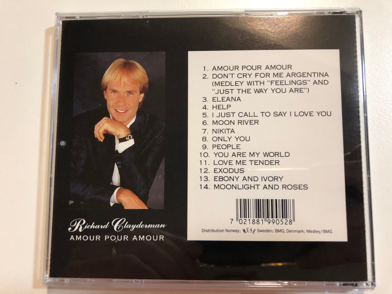 Richard Clayderman - Amour Pour Amour / Muse Audio CD 1990 / CD 19905-2