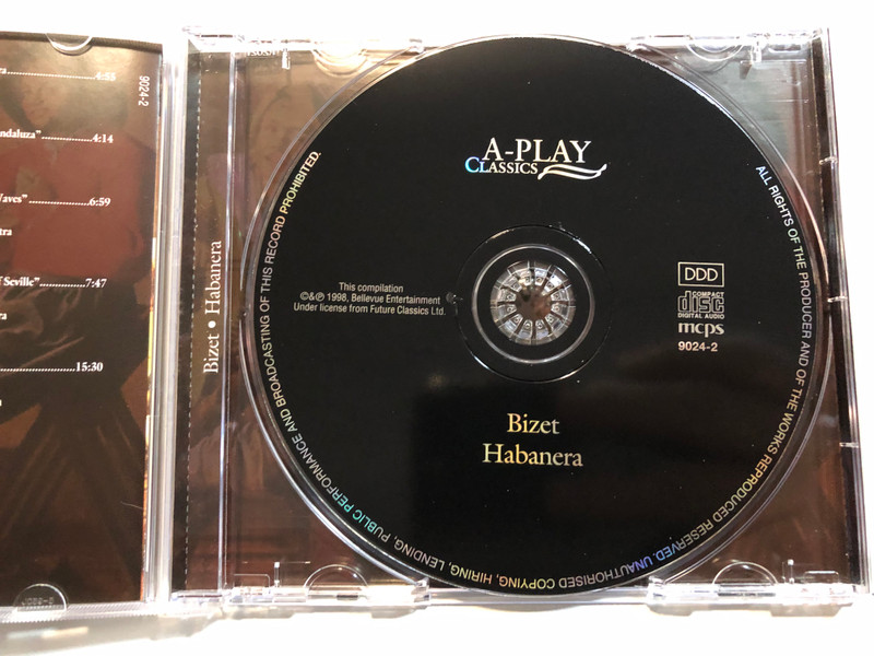 Bizet - Habanera / London Symphony Orchestra, The Philharmonia / A-Play Classics Audio CD 1996 / 9024-2