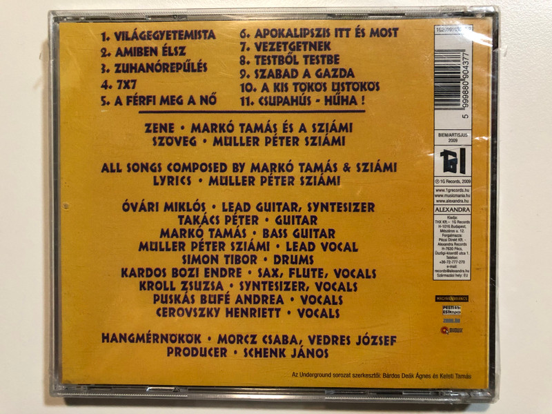 Sziámi – From Body To Body - Testből Testbe / 1G Records Audio CD 2009 / 1G2009103012-2
