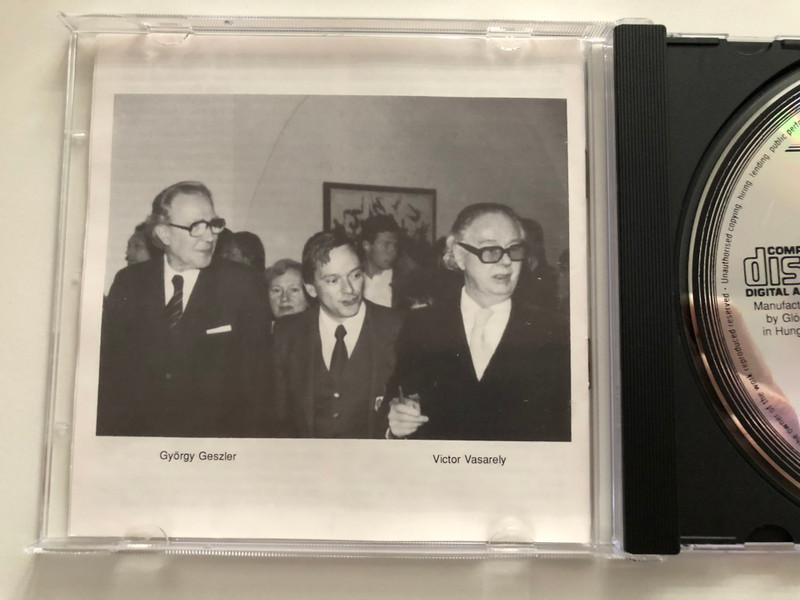 György Geszler: Piano Works for 10 and 20 Fingers to Vasarely's Picture / Dorian Keilhack, Vivienne Keilhack, Dirk Keilhack, Gusztáv Péter Cser, Sándor Godán / Hungaroton Audio CD 1991 Stereo / HCD 31395
