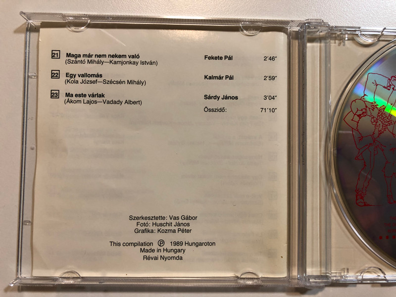 Szivbajok ellen, kisasszony, szedjen tangot! / Regi tangosikerek. eredeti felvetelei / Qualiton Audio CD 1989 Mono / HCD 16788