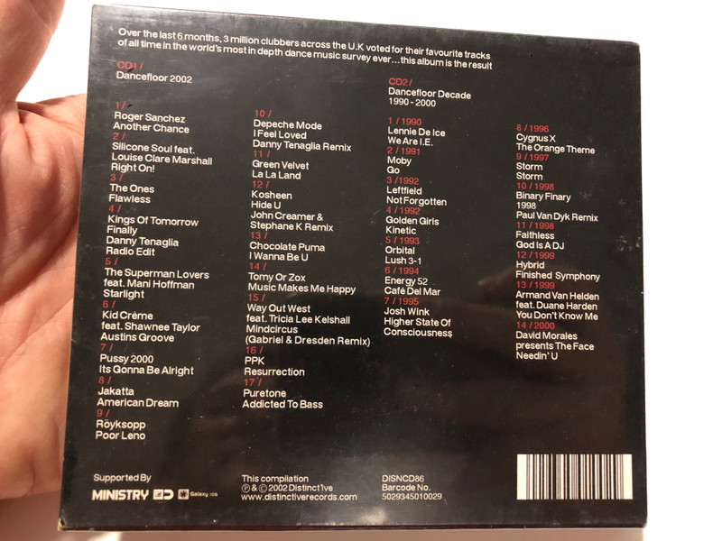 Ministry Presents - The General S'election / The worlds first album created by the people for the dancefloor. The finest club tracks from 1990 to 2002 on a double CD / Distinct'ive Records 2x Audio CD 2002 / DISNCD86