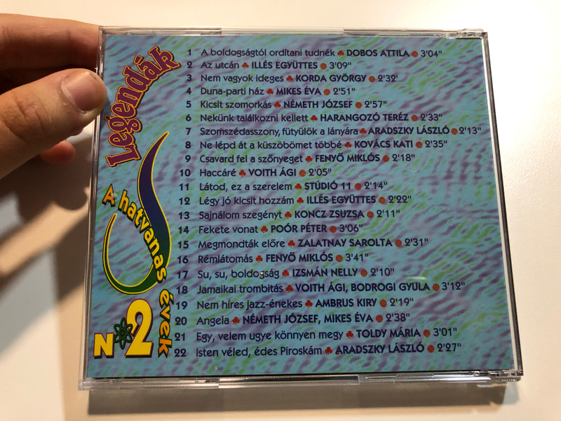 Legendák - A Hatvanas Évek № 2. / Nekünk Találkozni Kellett, Csavard Fel A Szőnyeget, Légy Jó Kicsit Hozzám, Fekete Vonat, Isten Véled, Édes Piroskám / Mega Audio CD 1993 / HCD 37658