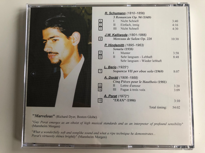 Guy Porat - A Different Kind Of Oboa / OnVox Classics Audio CD 2000