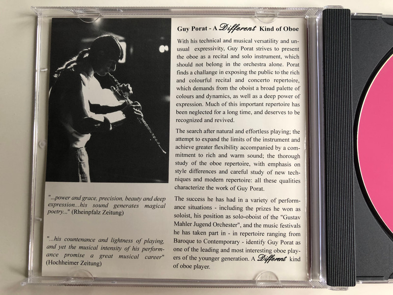 Guy Porat - A Different Kind Of Oboa / OnVox Classics Audio CD 2000