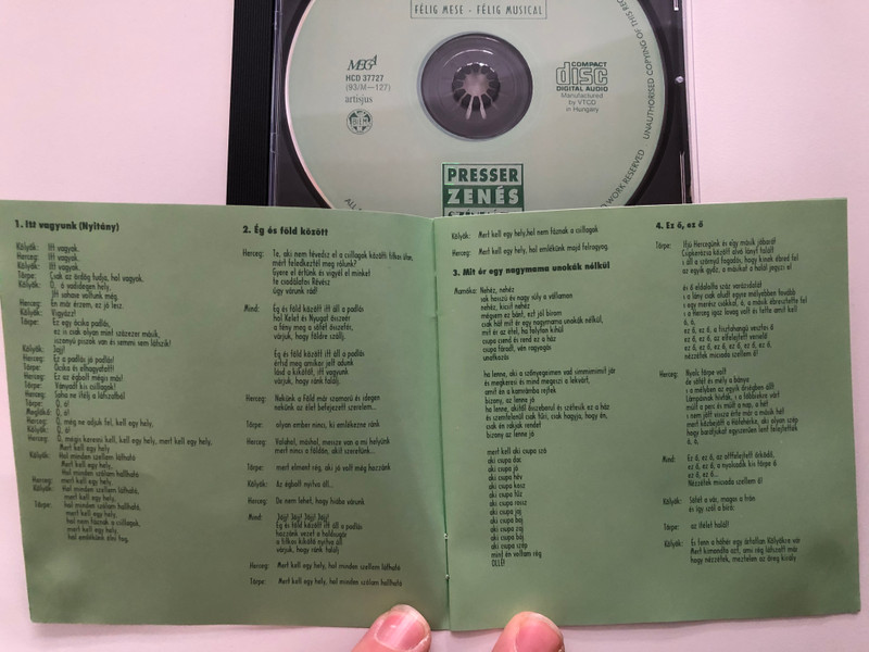 Presser GáborM Sztevanovity Dusán – A Padlás / Mega Audio CD 1993 / HCD 37727