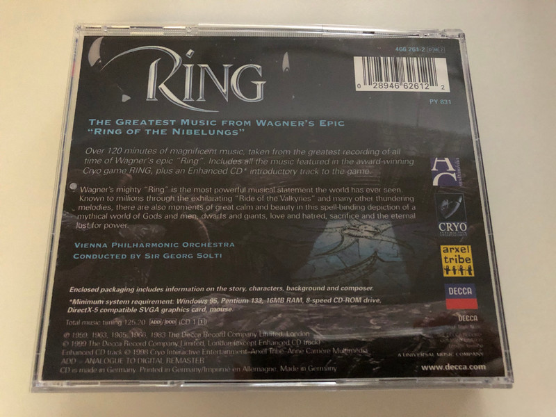 Wagner, Solti - Ring / Decca 2x Audio CD 1999 / 466 261-2