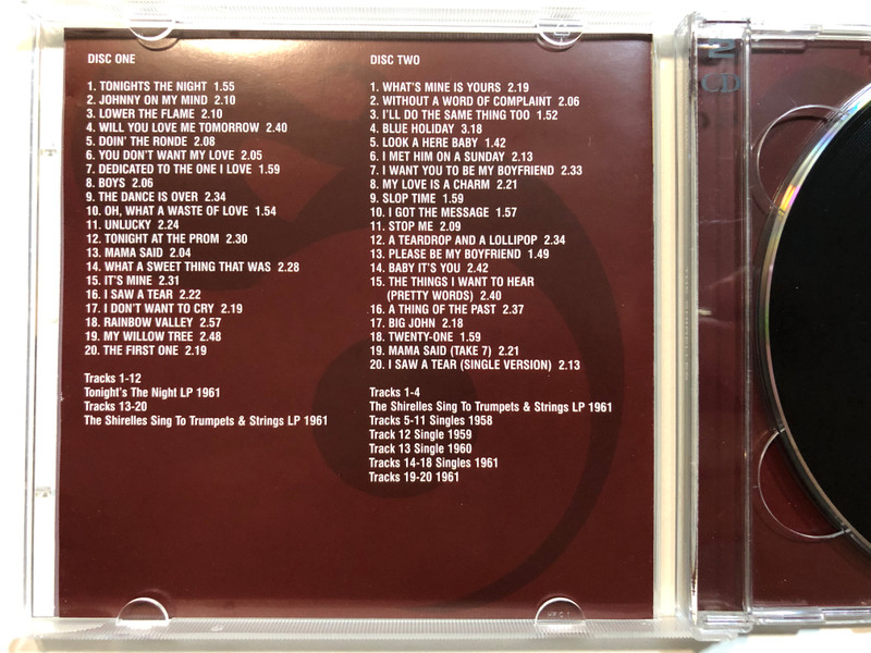 The Shirelles – Two Classic Albums Plus Singles / Digitally Remastered And Enhanced For Superior Quality / Real Gone 2x Audio CD / RGMCD040