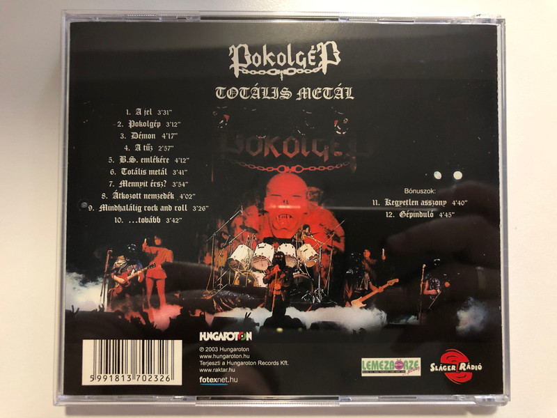 Pokolgép – Totális Metál / Hungaroton Audio CD 2003 / HCD 37023