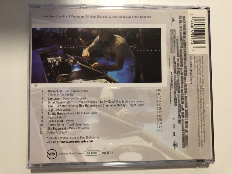 It Runs In The Family - Original Motion Picture Soundtrack / Verve Records Audio CD 2003 / 065 567-2 / 044006556727