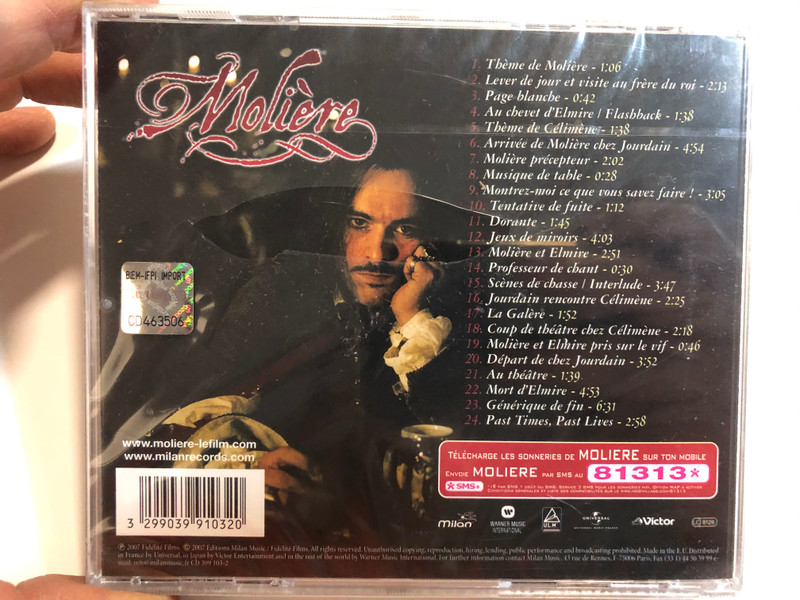 Molière (Musique Originale De Frédéric Talgorn / Milan Audio CD 2007 / CD 399 103-2