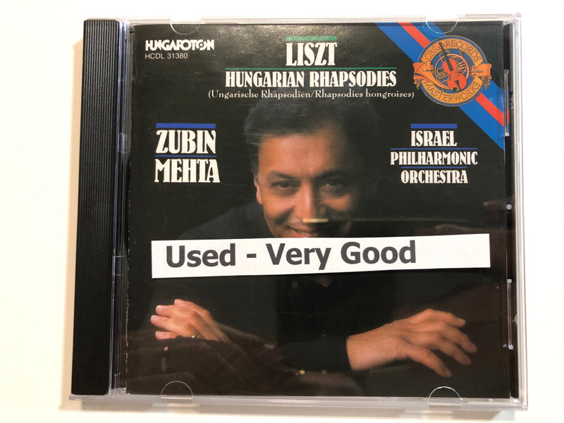Liszt - Hungarian Rhapsodies (Ungarische Rhapsodien/Rhapsodies hongroises / Zubin Mehta, Israel Philharmonic Orchestra / Hungaroton Audio CD 1990 Stereo / HCDL 31380
