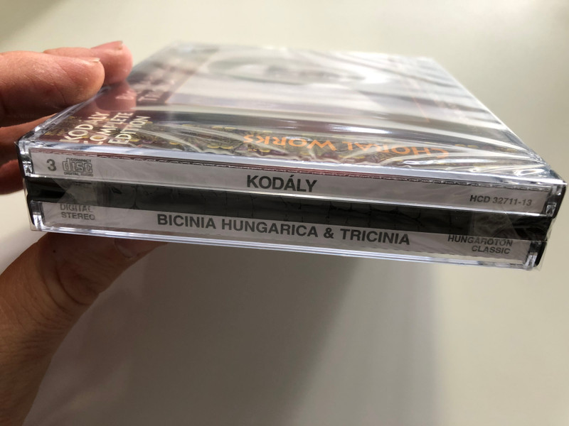 Choral Works - Kodaly Complete Edition - Bicinia Hungarica, Tricinia (Complete) / Ilona Andor, Valeria Szebelledi, Eszter Uhereczky, Csilla Ori, Ferenc Sapszon, Laszlo Duranyik / Hungaroton Classic 3x Audio CD 2012 Stereo / HCD 32711-13