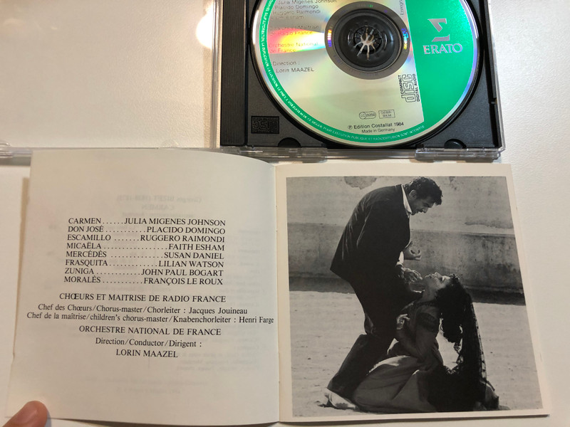 Georges Bizet - Carmen / Excepts: Julia Migenes Johnson, Placido Domingo, Ruggero Raimondi, Faith Esham / Orchestre National De France, Chœur Et Maîtrise De Radio France, Lorin Maazel / Erato Audio CD / 2292-45209-2